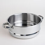 Stainless steel steam cook pot 26 cm image number 5