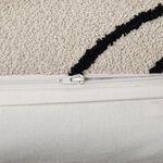 Boutique Blanche chambrey hand embroidery cushion 45*45cm, beige image number 2