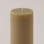Homez Soya Wax Candle, Beige 7*7*15Cm image number 2