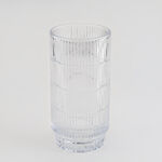 هومز فازة زجاج فضي مضلّع 14*14*27.6 سم image number 1