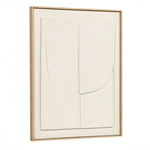 Homez wall art framed canvas wood 60*80cm image number 2