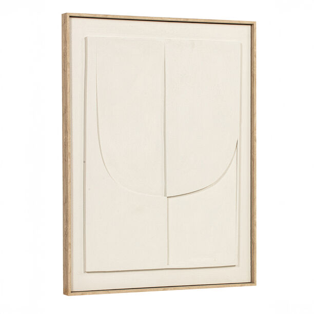 Homez wall art framed canvas wood 60*80cm image number 2