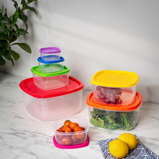 Alberto 7 Pieces Square Food Storage Set 