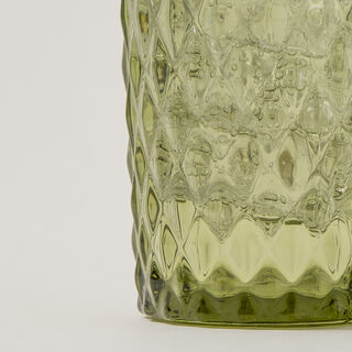4 Pcs Embossed Green Tumbler