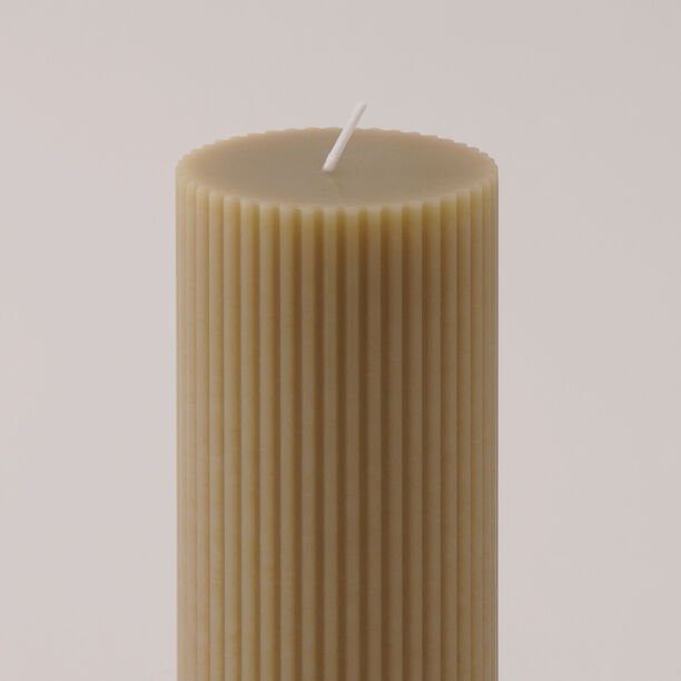 Homez Soya Wax Candle, Beige 7*7*15Cm image number 2