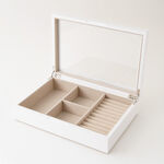 هومز صندوق مجوهرات 30*12*7سم، أبيض image number 2