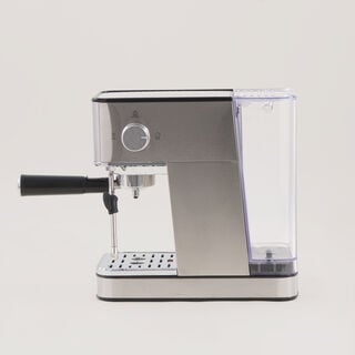 Alberto stainless steel espresso coffee maker, plastic 125g container 150W