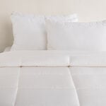 بوتيك بلانش حشوة لحاف بامبو 300 خيط مضادة للبكتيريا كوين أبيض 240*200 سم image number 0
