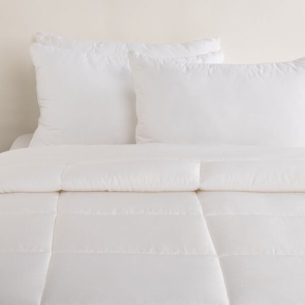 بوتيك بلانش حشوة لحاف بامبو 300 خيط مضادة للبكتيريا كوين أبيض 240*200 سم image number 0