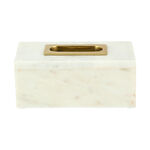 Tissue Box Marble White image number 1