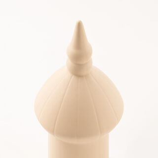 Homez beige ceramic Ramadan decoration 11.5*11.5*25.2 cm