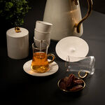 Dallaty white Tea and coffee cups set 28 pcs image number 0