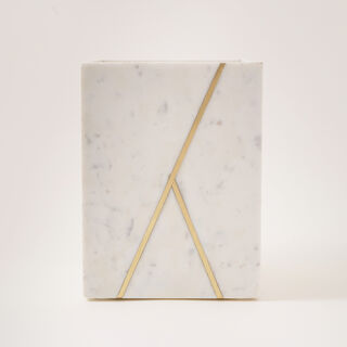 White Marble Waste Basket 19*19*25cm