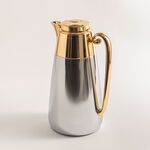 Dallaty set of 2 steel vacuum flask chrome & gold 1L image number 1