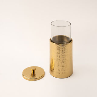 La Mesa gold metal container 11*11*12 cm