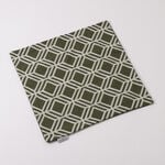 100% Cotton Cushion Cover With Geometric Embroidery Green 45X45Cm image number 1