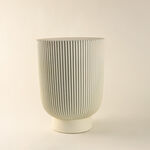 Homez Ceramic Coffee Table 41*41*54Cm, White image number 0