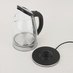 Alberto glass kettle 1500w, 1.8L, black image number 2