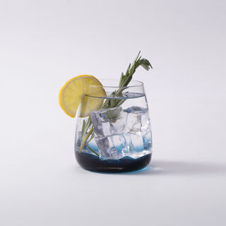 La Mesa 4Pcs Glass Tumbler Set, Blue 340Ml