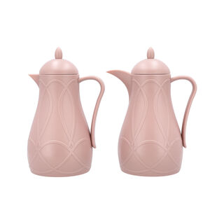 Dallaty pink plastic flask 1L 2 pcs