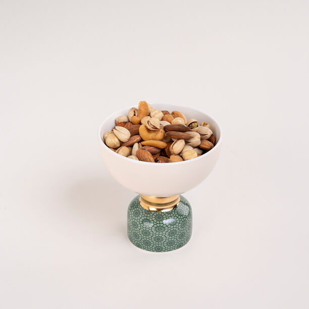 Dallaty white & green nut bowl 17.5*16.5*14.2 cm image number 2