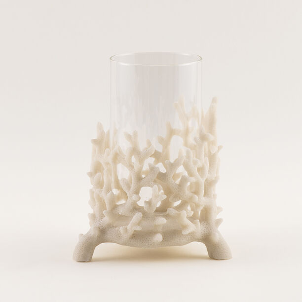 هومز حامل شموع بالي ريزن 17*16.5*21سم، بيج image number 1