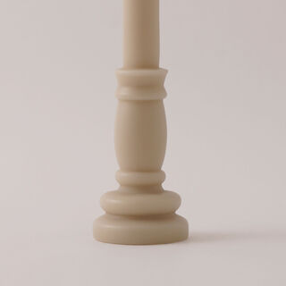 هومز شمعة تاور من شمع الصويا، بيج 6*30سم