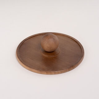 Dallaty porcelain and wood nuts plate set 5 pcs