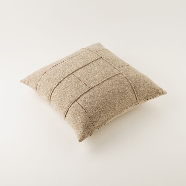 Homez Beige Geometric Grid Cushion Cover, 45*45Cm image number 2