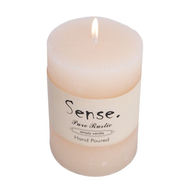 Pillar Candle Sense Rustic Ivory  image number 1