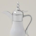 1Pc Steel Vacuum Flask Mini Traditional White Silver 0.3Ml image number 1