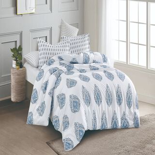 Microfiber Comforter Set 6Pcs King Size