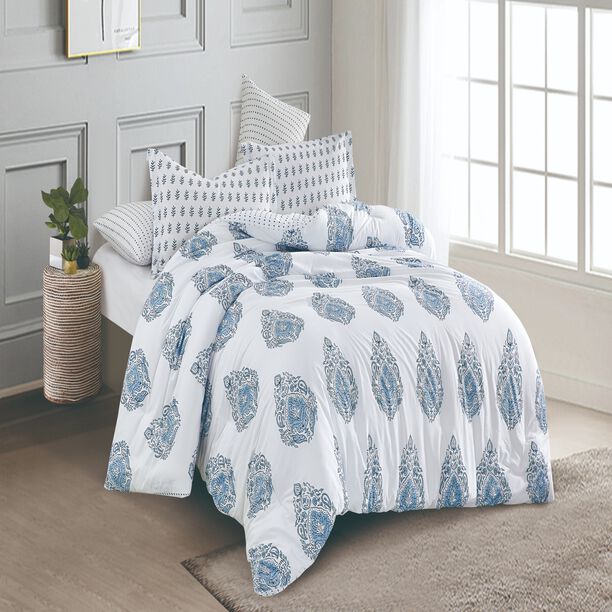 Microfiber Comforter Set 6Pcs King Size image number 0