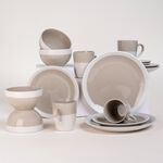 16 Pcs Dinner Set Compact Gif Light Brown image number 6