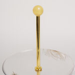 La Mesa white porcelain/glass 3 pc cake plate image number 1