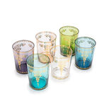 Glass Tumbler With Gold Decal Set Of 6 image number 2