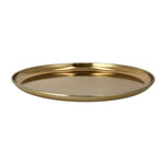 Lamesa 1Pc Steel Circular Tray Aqua Gold 35Cm image number 1