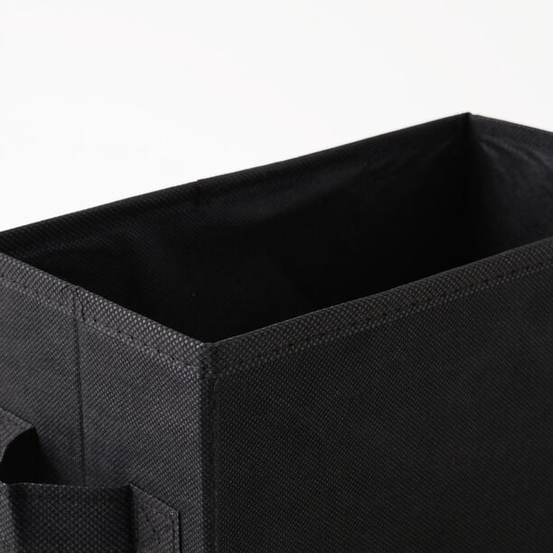 Homez Clothes Organizer Storage Box Polyester, Black 34*27*22Cm image number 3