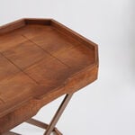 Homez Butler Table With Wood Base And Steel Leg 68*45*57Cm image number 2
