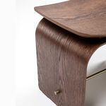 Homez argos bench, walnut 56*45*40 cm image number 2