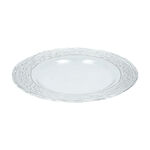 La Mesa silver glass charger plate 13" image number 2