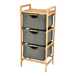 3 Tiers Bamboo Storage Drawers image number 1