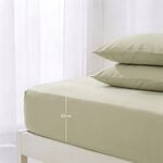 بوتيك بلانش شرشف سرير مطاطي قطن 100% 200 خيط أخضر 180*200 سم image number 2