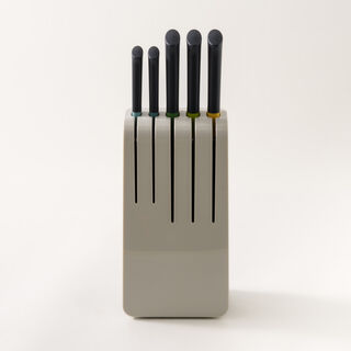 Joseph Joseph duo knife block set 5 pieces opal