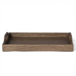 Homez Metal Moroccan Serving Tray, Light Brown, 40*30*6.5Cm image number 0