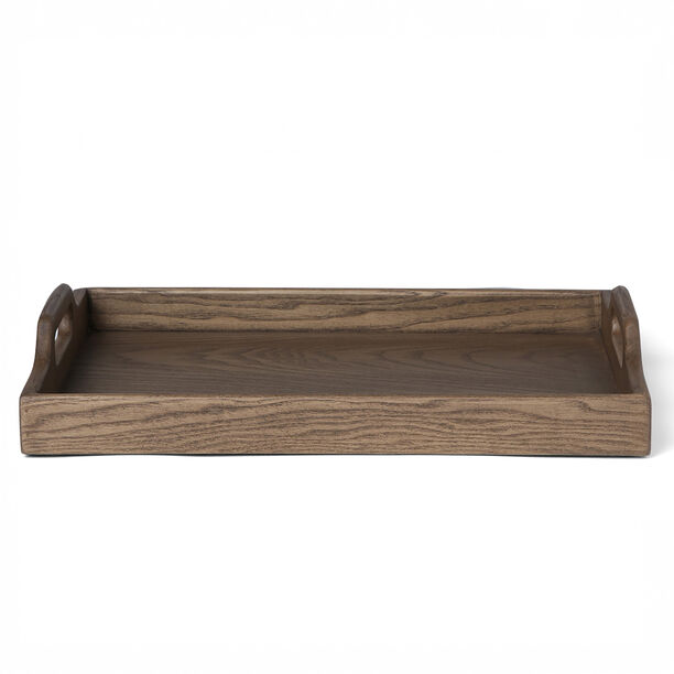 Homez Metal Moroccan Serving Tray, Light Brown, 40*30*6.5Cm image number 0