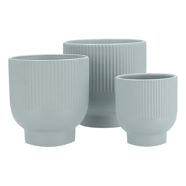 3 piece Ceramic planter of different sizes image number 0