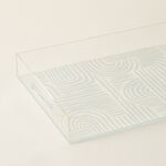 Dallaty Acrylic Tray With Frosted Pattern 40*30*6H cm image number 1