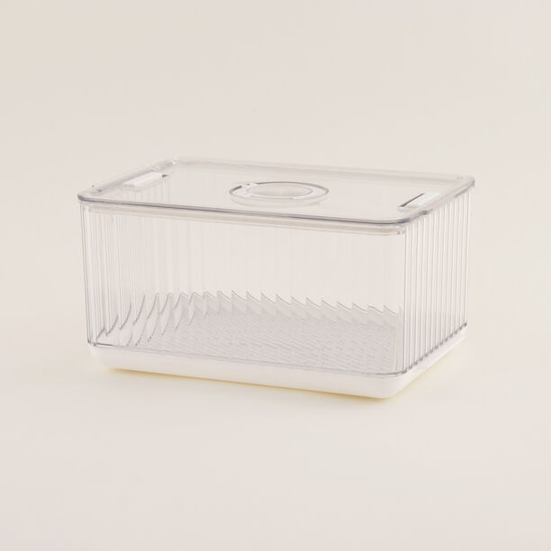 "علبة تخزين طعام ألبرتو شفافة 26.5*18*13.5سم image number 0