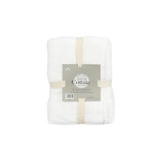 Zero Twist Cotton (2 Pcs Bath Towel Set) 70x130cm White